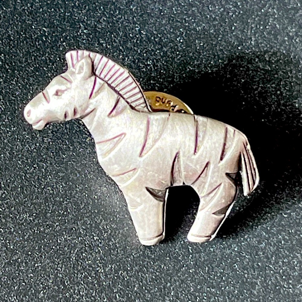 Beautiful intricate design San Diego Zoo vintage zebra pin - Picture 2 of 5
